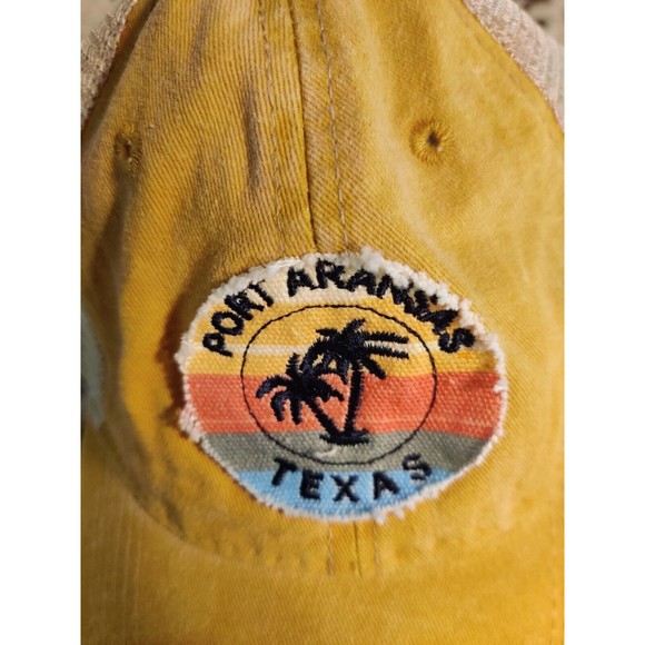 St Creek Apparel Other - Port Aransas, Texas Hat Cap, Salt Creek Apparel. Yellow Canvas and Mesh Snapback